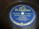 BLUES - JOE WILLIAMS- BLUEBIRD 78 RPM- BREAK 'EM ON DOWN / PLEASE DON'T GO- HEAR