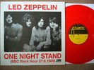 Red Vinyl LP - Led Zeppelin - ONE NIGHT STAND: BBC Rock Hour 1969; Mint Cond