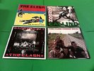 4 CLASH LP'S,GIVE 'EM ENOUGH ROPE,LONDON CALLING,SANDINISTA,COMBAT ROCK,1978-82