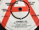 Frank Ifield-I Remember You Demo Uk Number 1