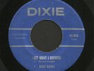 Rare Country 45   Billy Davis   Dixie   Listen