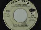 Northern Soul 45 - Barbara Cooper - What's One More Tear - RCA Victor - mp3
