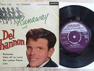 DEL SHANNON UK EP + COVER RUNAWAY WITH