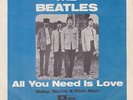 BEATLES All you need is Love Orig. Sweden Parlophone 5305 PS Single M-