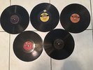 Five 78 RPM Country Records Luke the Drifter, Hank Williams  Carter Family