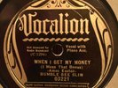 BUMBLE BEE SLIM VOCALION 03221 BLUES 78 RPM E-