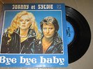 sp 45t promo pep 9120 bye bye baby  JOHNNY HALLYDAY  pochette minguet