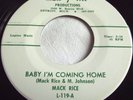 MACK RICE   BABY I'M COMING HOME ** US LU PINE 45