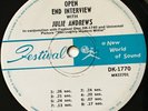JULIE ANDREWS - Open End Interviews. Australian 7