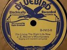 J.E Mainers Mountaineers Bluebird 7412    78 rpm Old-Time Country