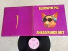 Blodwyn Pig - ahead rings out LP UK 1969 textured pink Island orig Jethro Tull