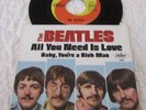 The Beatles-All You Need Is Love/Baby You're A Rich Man-Vinyl 45 w/Pic Sleeve