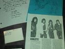 ROULETTE demo cassette & letter & info sheet  USA Heavy thrash metal 1980's