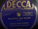 BLUES PEETIE WHEATSTRAW Dec 7778 Machine Gun/Pocket Knife Blues E+