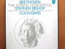 Philips 6747 104 Beethoven 5 Piano Concertos Stephen Bishop Colin Davis 4xLP NM