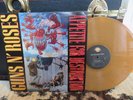 GUNS N' ROSES Appetite for Destruction COLOR UK CREAM BEIGE COLORED MARBLED LP