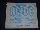 AC/DC.TICKET.DONINGTON,MONSTERS OF ROCK.18TH AUGUST 1984.IN VERY GOOD CONDITION