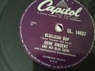GENE VINCENT BLUEJEAN BOP RECORD 78 rpm