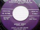 DOLLY & the DEANS girl group doowop THORNETT 45 HAPPIEST YEARS / WHAT FOR? F2995