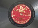 Prewar Blues 78 Bessie Smith-Do Your Duty/I’m Down In The Dumps OKEH 8945 V+
