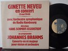 GINETTE NEVEU VIOLIN BRAHMS CONCERTO SCHMIDT ISSERSTEDT STIL LP