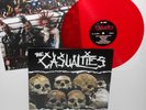the CASUALTIES on the front line Lp RED VINYL Record with lyrics insert