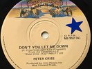 PETER CRISS (KISS) - Don't You Let Me Down. Australian 7