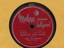 JOHN LEE HOOKER Crawlin' King Snake on Modern 714 Blues 78 RPM