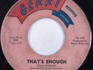 Northern Soul 45 ROSCO ROBINSON That's Enough GERRI HEAR