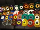 (41) RARE COLORED VINYL 45RPM- DOO-WOP,POP,ROCK,POLKA,COUNTRY,BLUES,SOUL,JAZZ