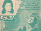 DALIDA MADONA PREMIRE PARTITION MUSIC SHEET LYRICS 1956 BARCO NEGRO PETIT FORMAT