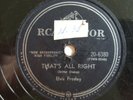 That's Alright 78 rpm Elvis Presley