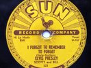Elvis Presley 1955 Sun record 223 78 rpm MYSTERY TRAIN / I FORGOT TO REMEMBER