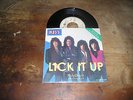 ???? KISS ???? LICK IT UP rare italy 45 jukebox in special picture sleeve