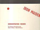 IRON MAIDEN - demonstration record LP clear vinyl