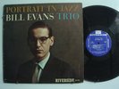BILL EVANS TRIO Portrait in Jazz LP RIVERSIDE 12-315 BLUE LABEL