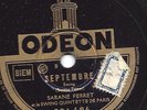 SARANE FERRET Swing Quintette Paris : Septembre  + Blue Guitare