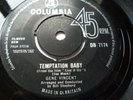 GENE VINCENT -- TEMPTATION BABY / WHERE HAVE YOU BEEN ALL MY LIFE -COLUMBIA 7174