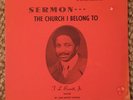 Pastor T.L. Barrett “The Church I Belong To” RARE PRIVATE XIAN GOSPEL SERMON LP