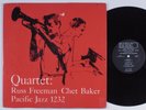 CHET BAKER QUARTET Quartet: Russ Freeman Chet Baker PACIFIC JAZZ LP mono