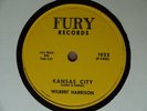 1959 R&B 78 rpm WILBERT HARRISON Kansas City / Listen My Darling  FURY 1023 EX