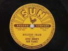 78 rpm Little Junior's Blue Flames SUN 192 Mystery Train in N- Hear