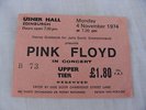 PINK FLOYD 1974 DARK SIDE OF THE MOON / WISH YOU WERE HERE TOUR TICKET EDINBURGH
