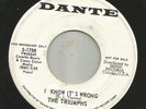 ROCKABILLY bw/ DOOWOP- TRIUMPHS (B.J. THOMAS)- the LAZY MAN -HEAR -1960 DJ DANTE