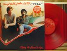 DEMO RED CLEAR VINYL ROCK  LP: DARYL HALL & JOHN OATES ALONG THE RED LEDGE 1978