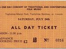 Sandy Denny Ralph McTell Byrds Steeleye Spa ISB Dion James Taylor 24/7/71 Ticket