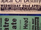 THEATRE OF HATE/ SPEAR OF DESTINY ORIGINAL CONCERT POSTERS X2
