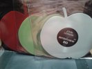 RARE 80's Colored vinyl Apple shaped 45 RPM. Lennon Interview + Early Beatles