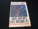 Go-Set Magazine - April 17 1971 - Janis Joplin Cover Russell Morris Poster - EXC