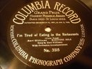 PIONEER BERT WILLIAMS I'm Tired Of Eating In The Restaurants COLUMBIA 3515 E-